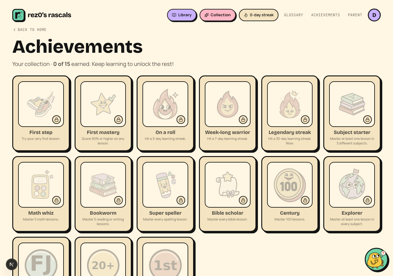 Achievements