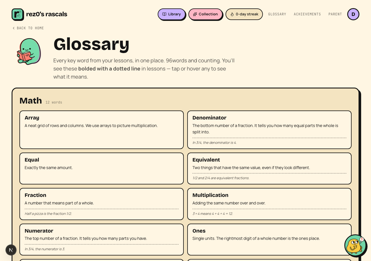 Glossary