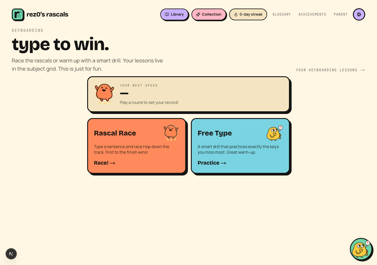 Keyboarding hub
